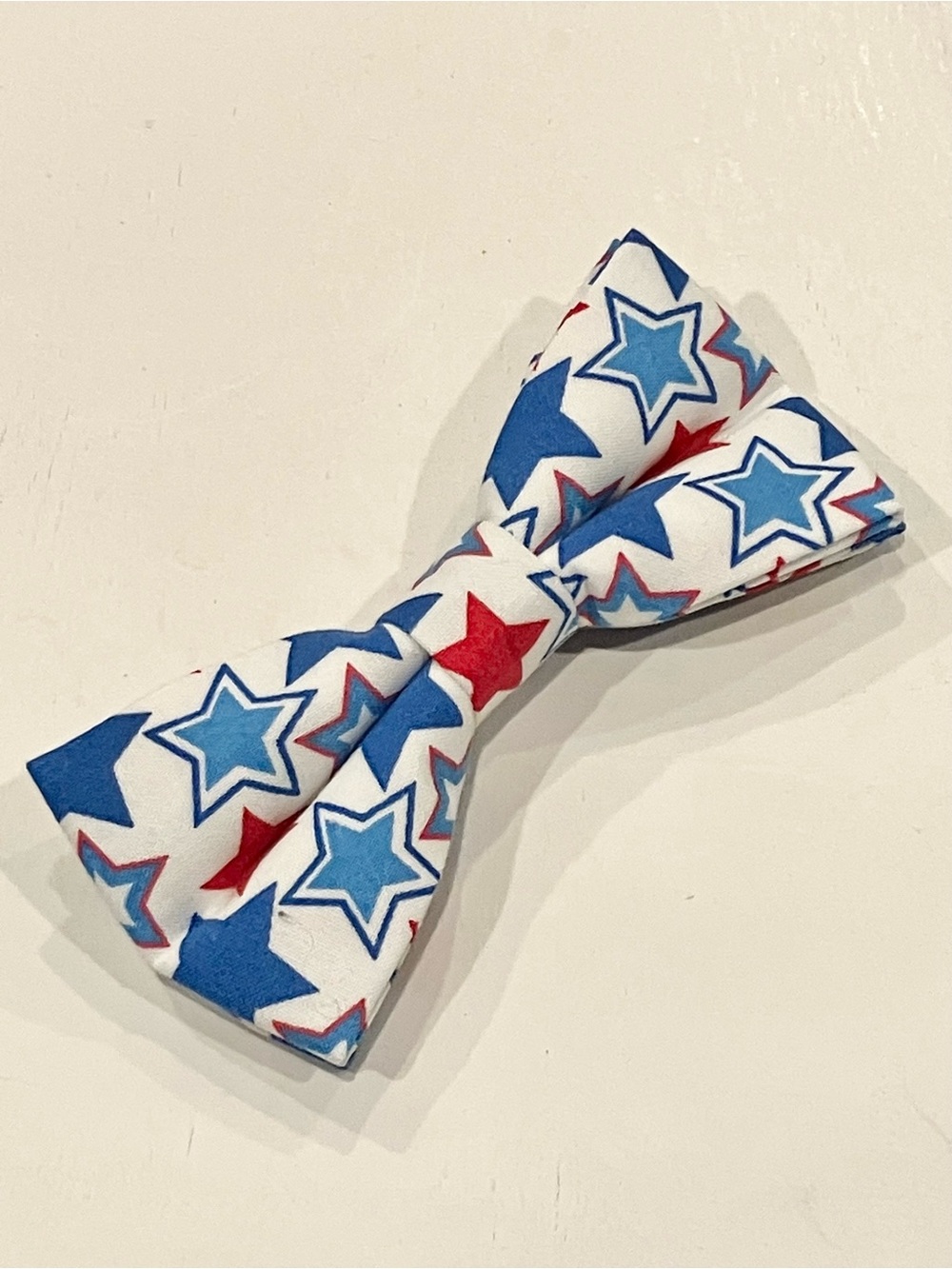 Pet Bowtie in Blue & Red Stars